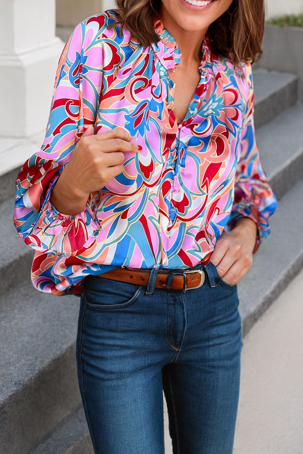 Flower Child Button Up Blouse