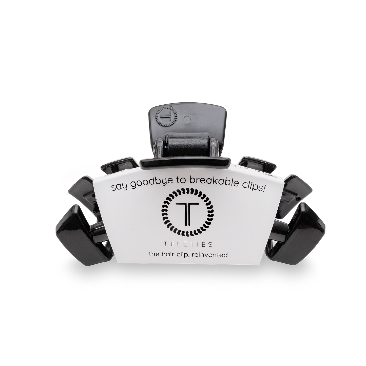 Teleties - Classic Jet Black Medium Hair Clip