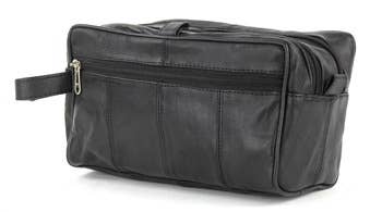 Double Zipper Shaving Bag
