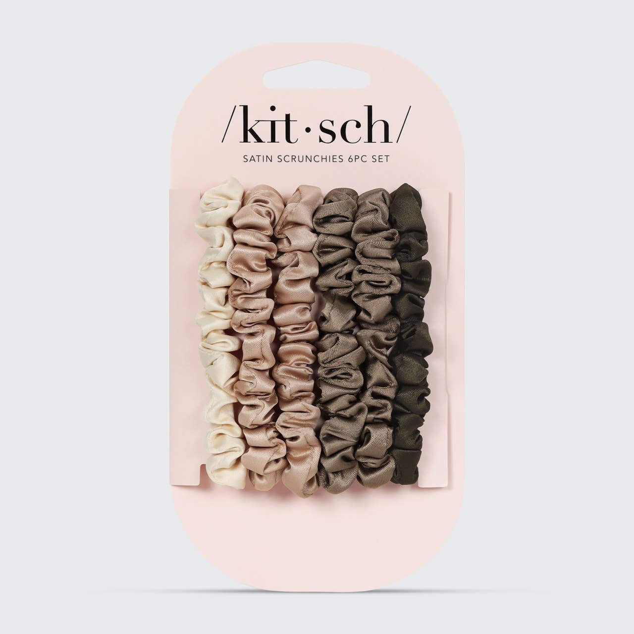 Ultra Petite Satin Scrunchies - 6 Piece