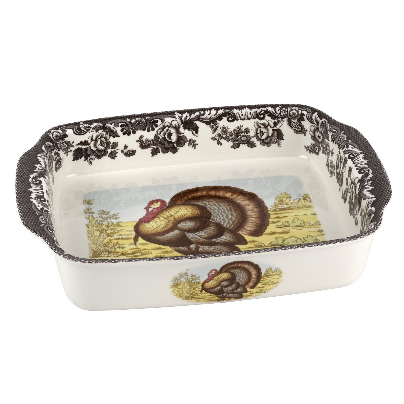 Spode Woodland Turkey Lasagna Dish