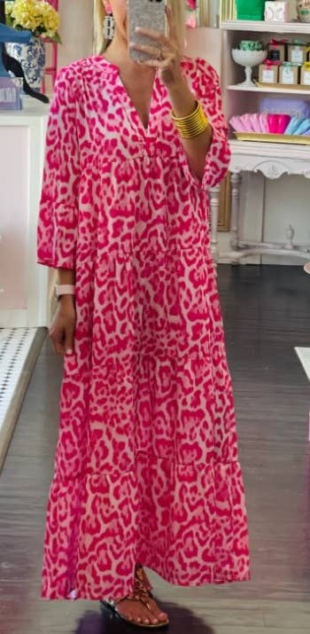 Pink Leopard Dress