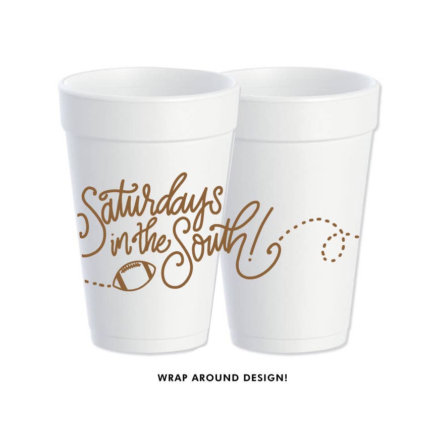 Saturdays in the South (6 colors) | Game Day Foam Cups