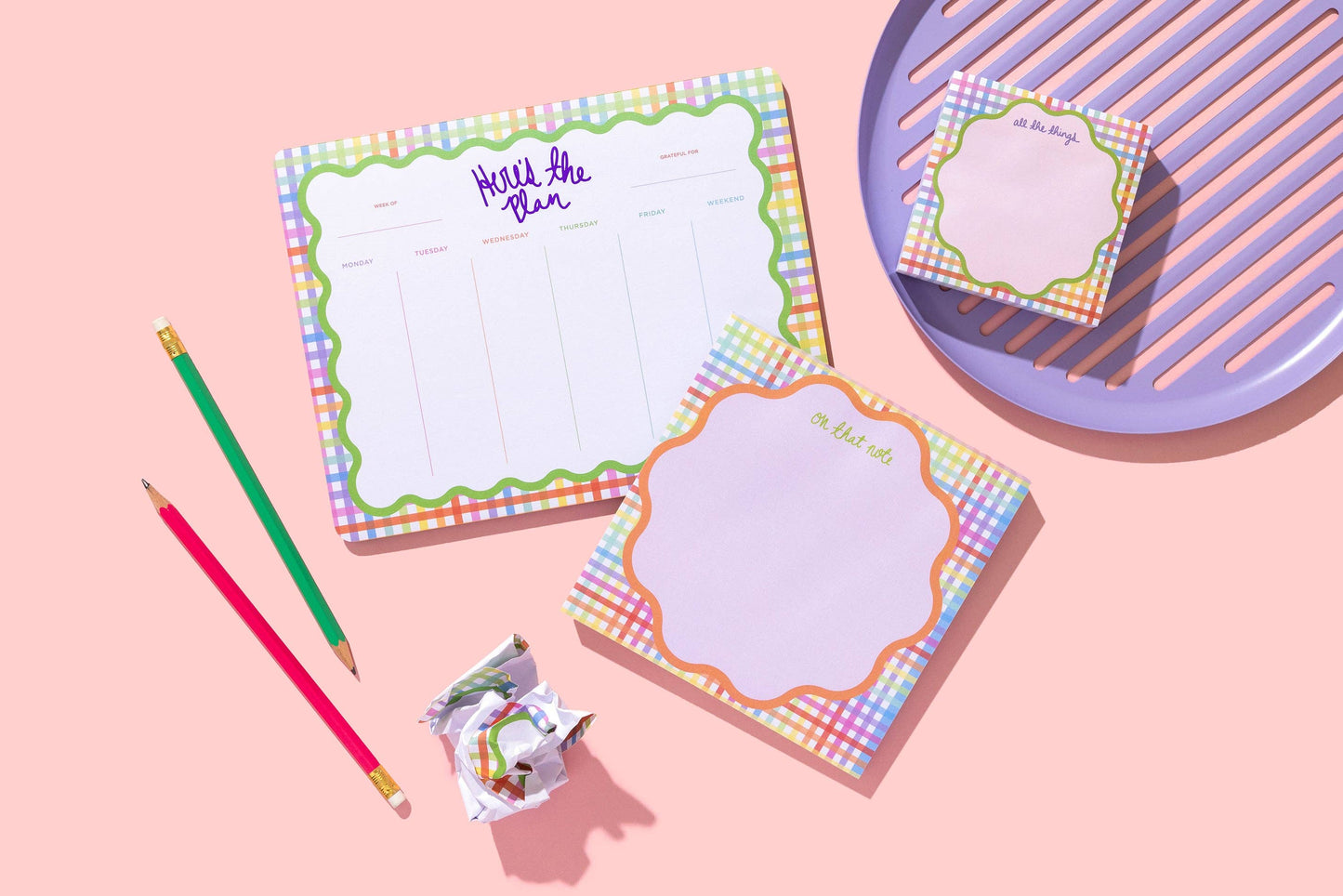 Weekly Planner - "Here's The Plan" - 52 Sheets