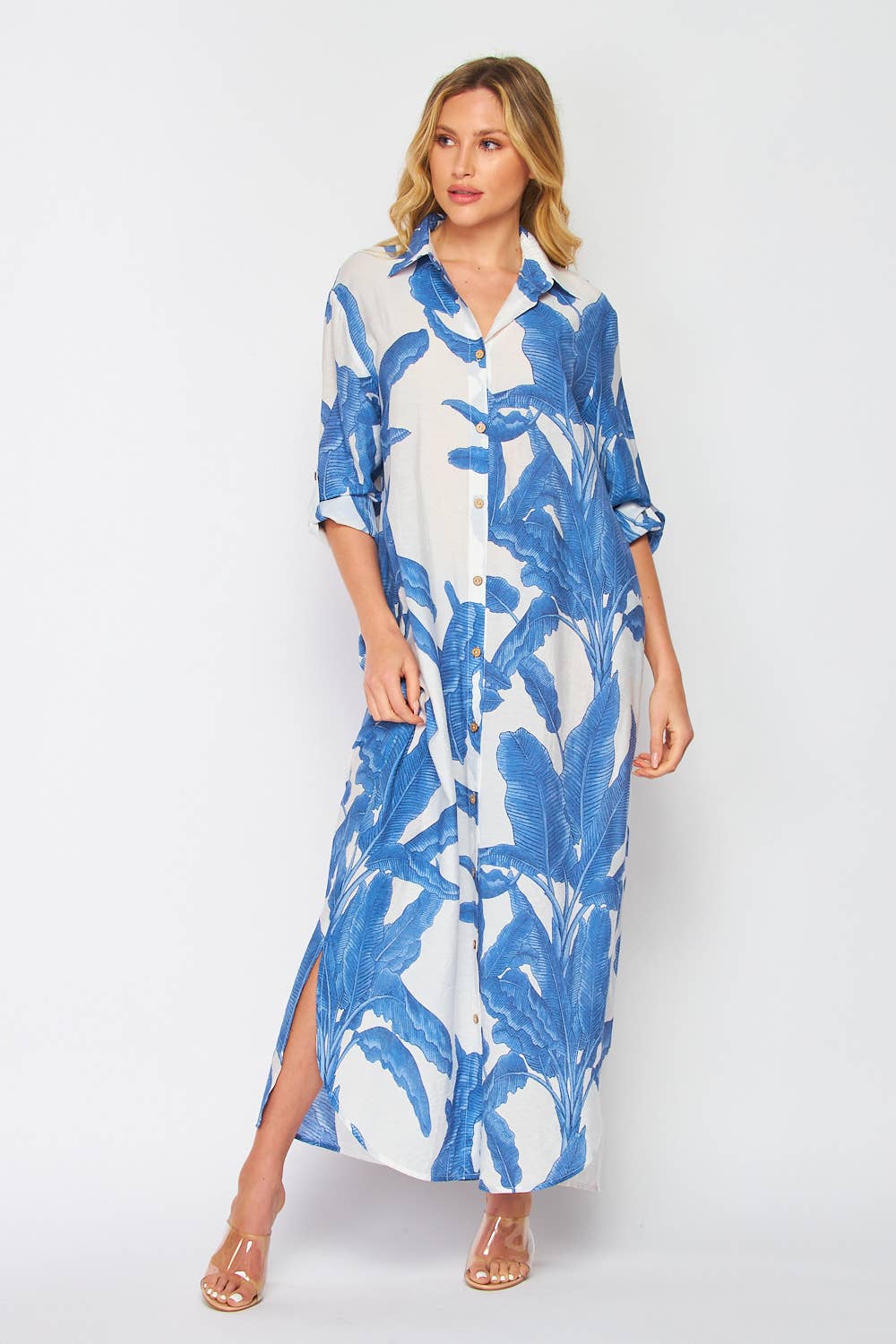 Bohemian Maxi Dress - Blue