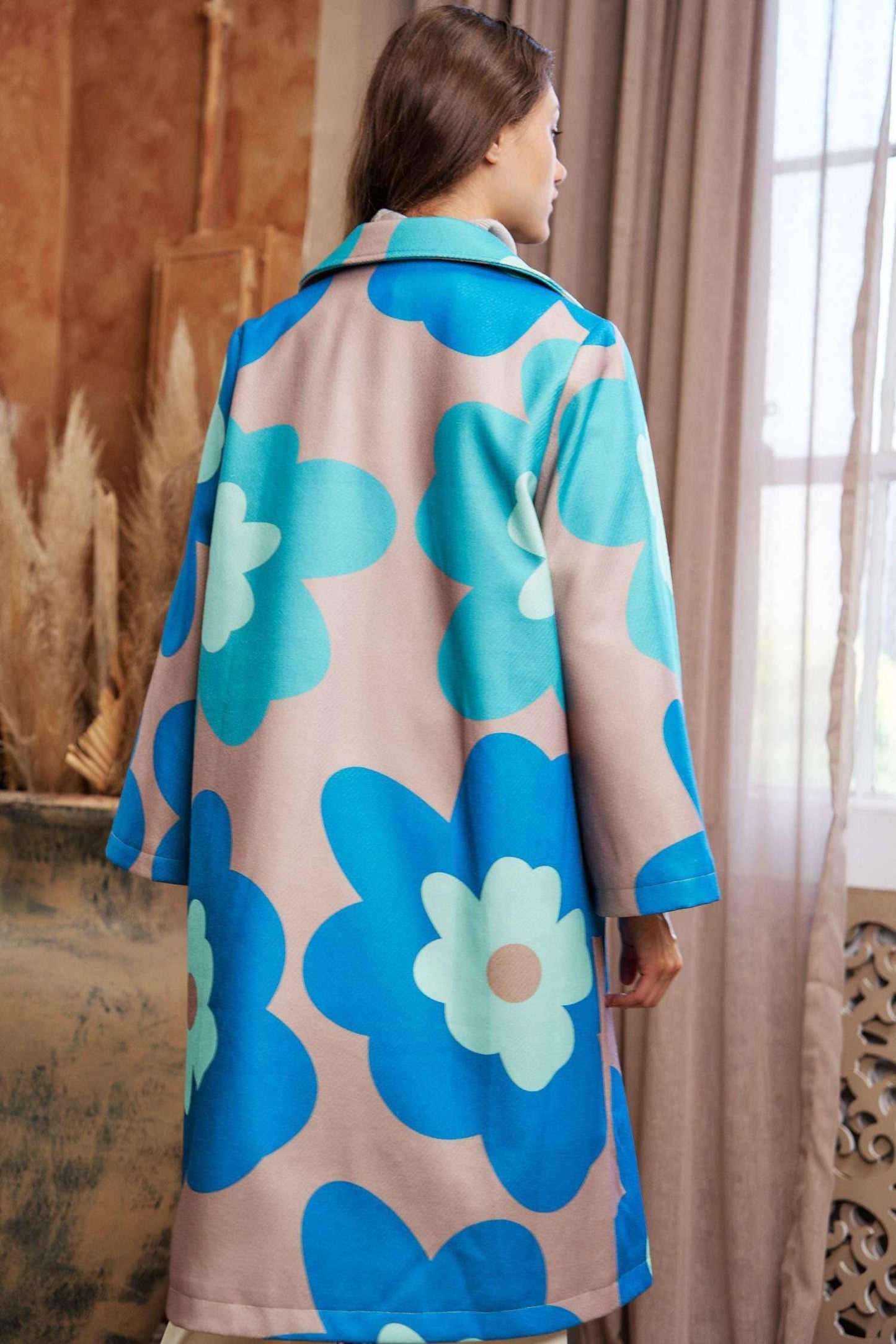 Retro Floral Coat