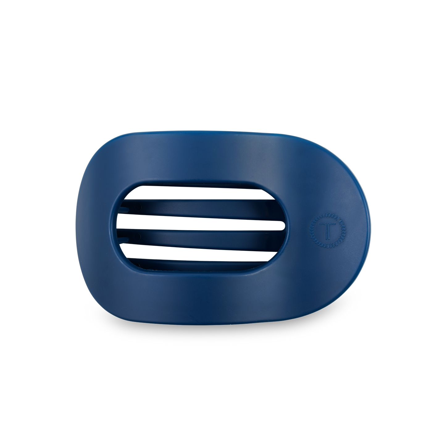 Navy Teleties Flat Hair Clip in Medium