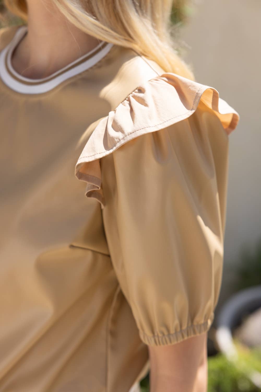 Faux Leather Top