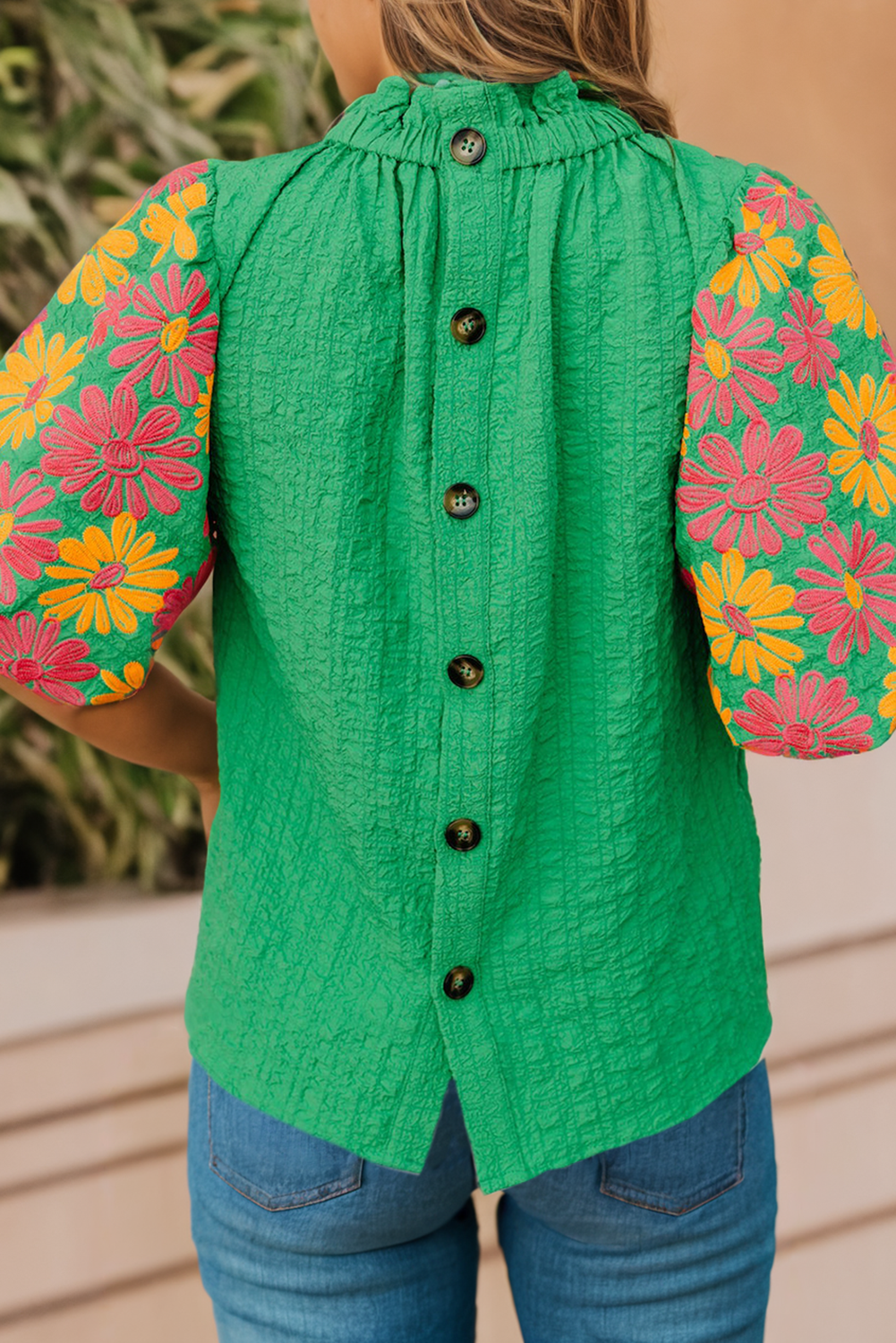 Floral Puff Blouse