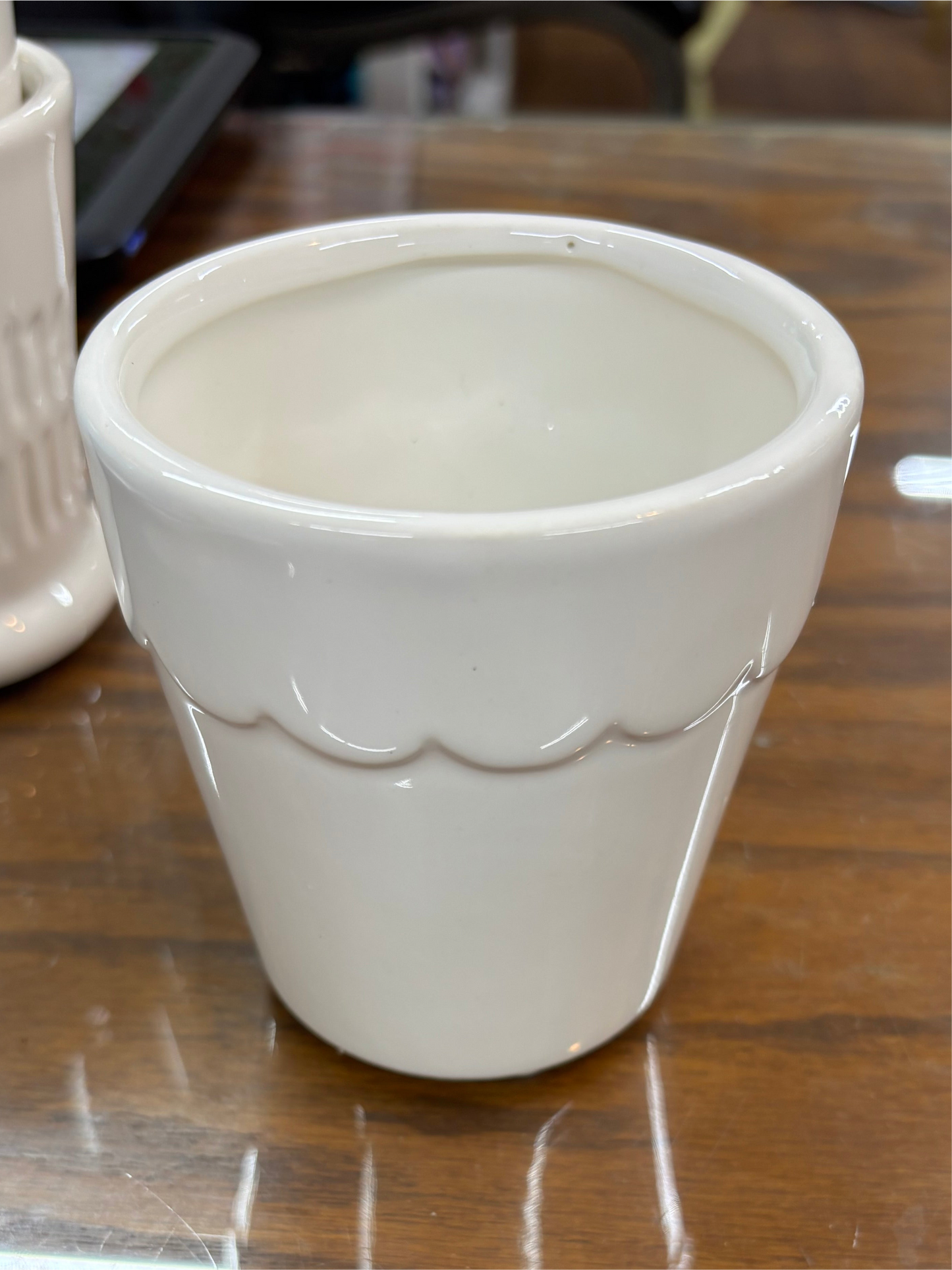 Milk Glass Mini Planters