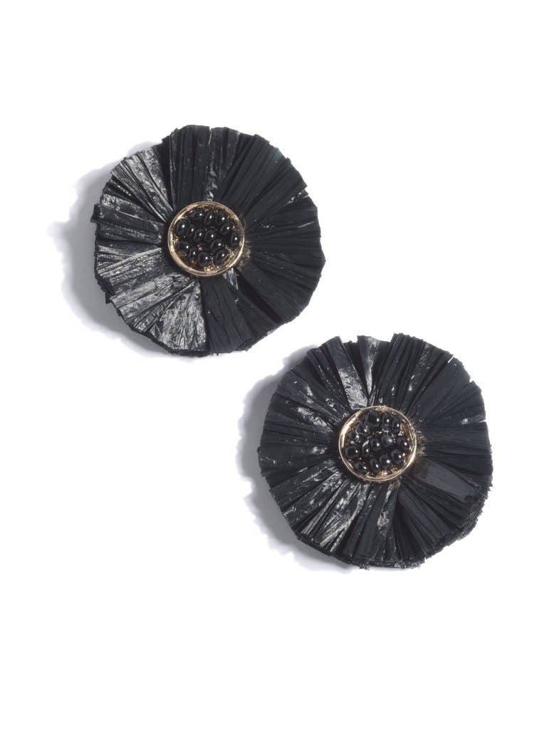 SHIRALEAH - AUGUSTA EARRINGS, BLACK