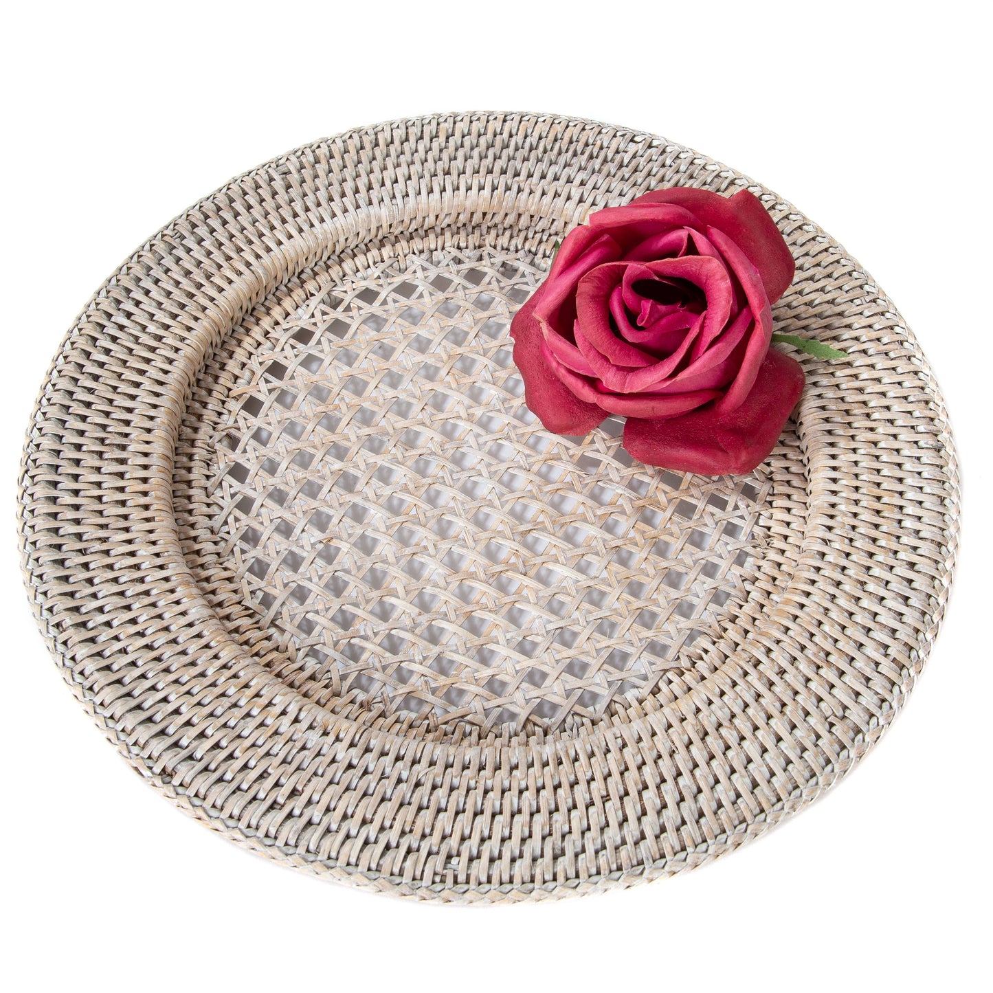 Rattan Open Weave Charger