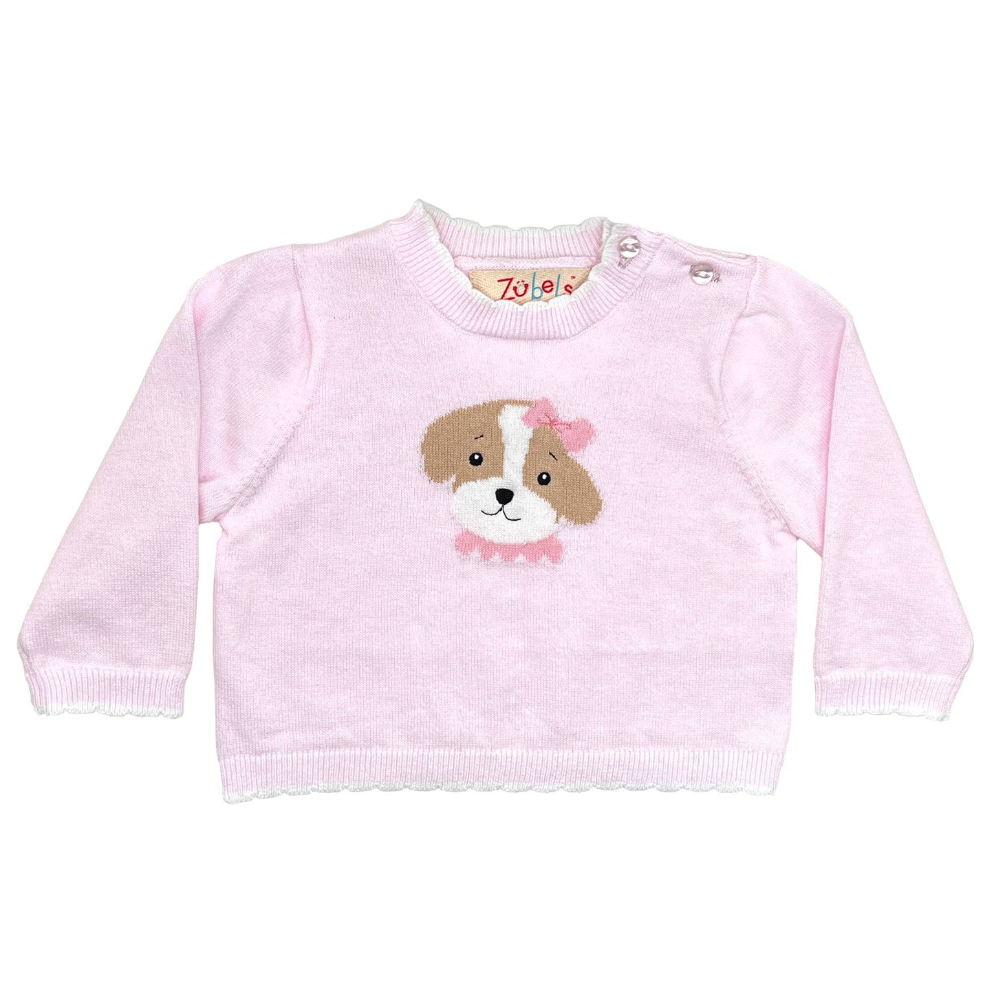 Dog Knit Sweater in Pink