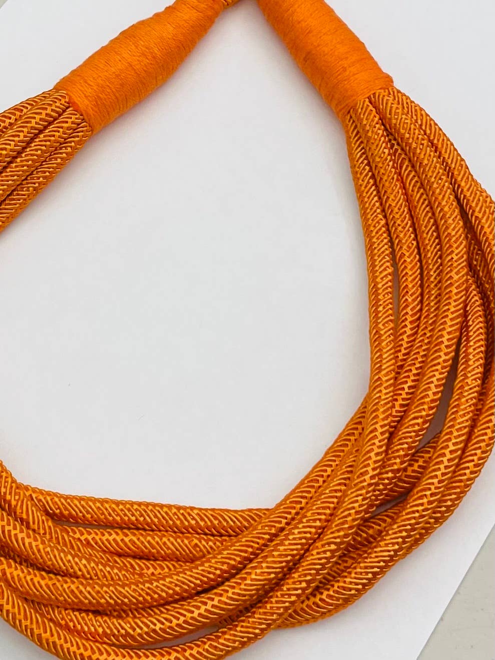 Rope Necklace in Orange