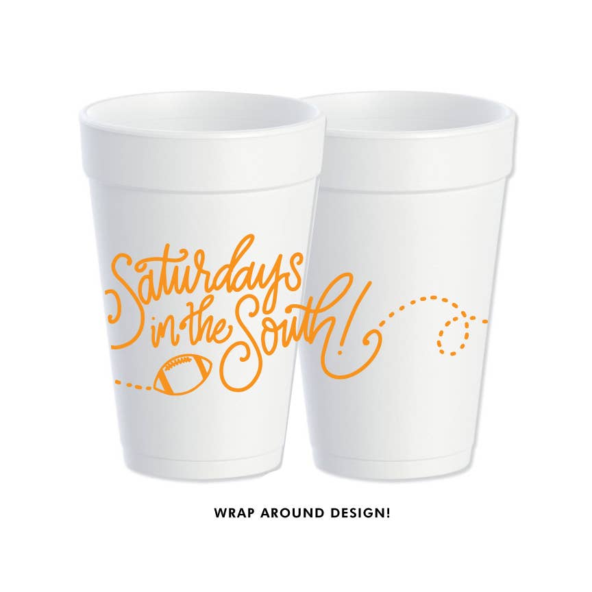 Saturdays in the South (6 colors) | Game Day Foam Cups