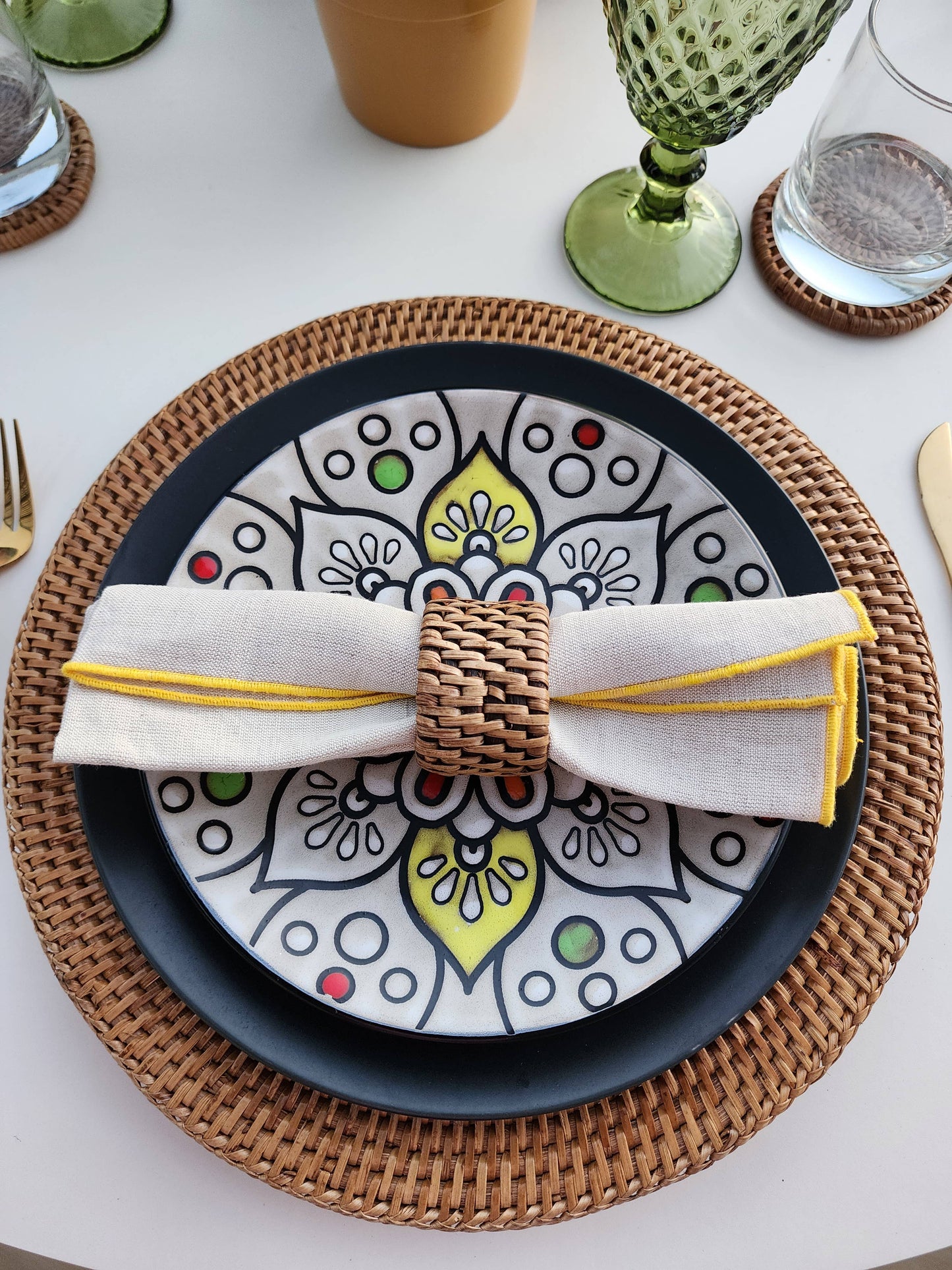 Rattan Open Weave Charger