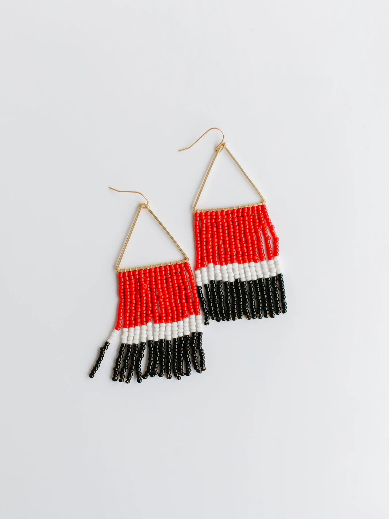 Greer Earrings | Red + Black