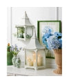 24" White Pagoda Wall Lantern