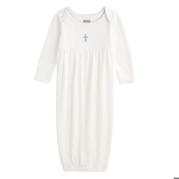 Blue Crochet Cross Gown