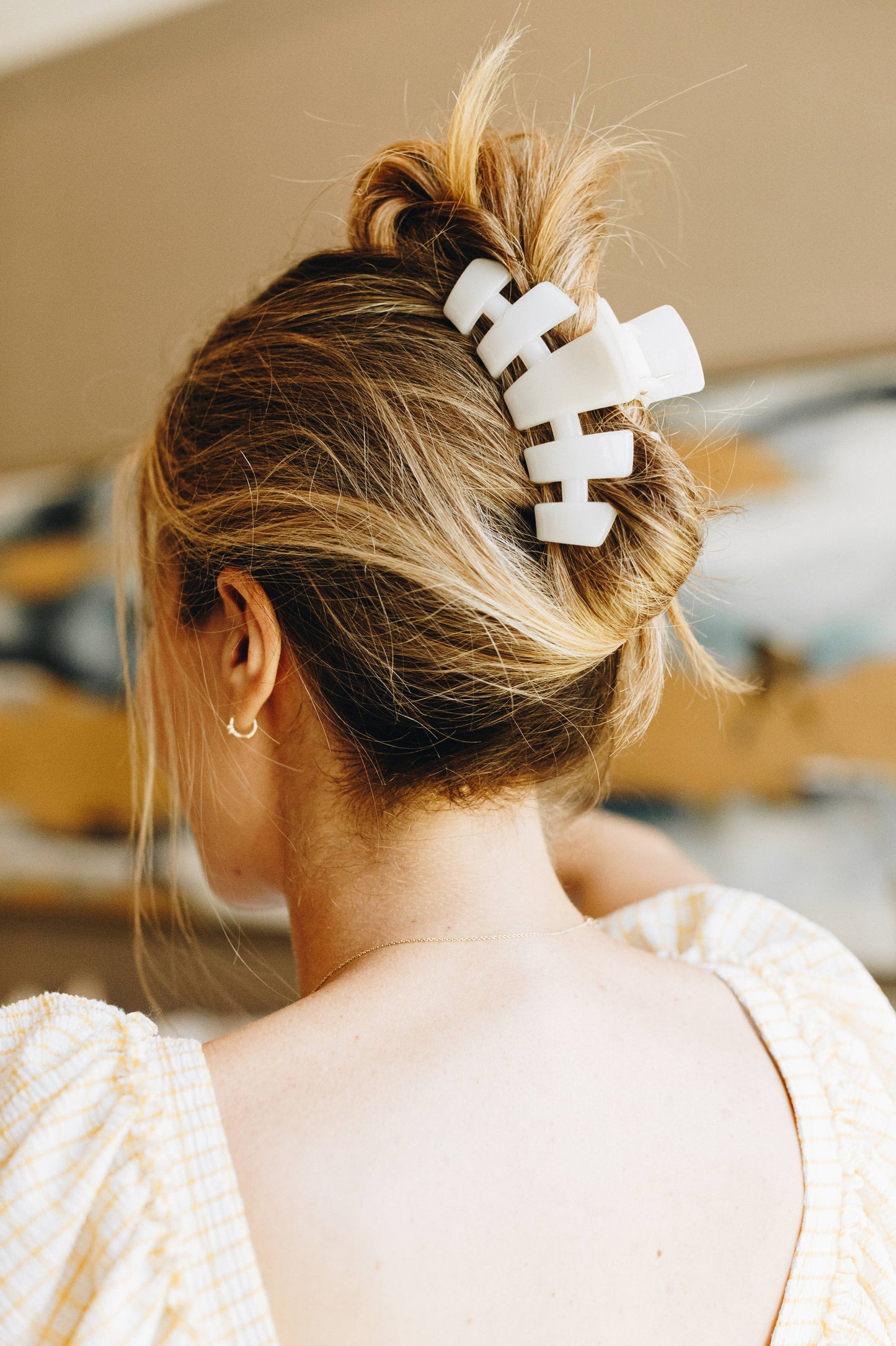 Teleties - Classic Coconut White Large Hair Clip