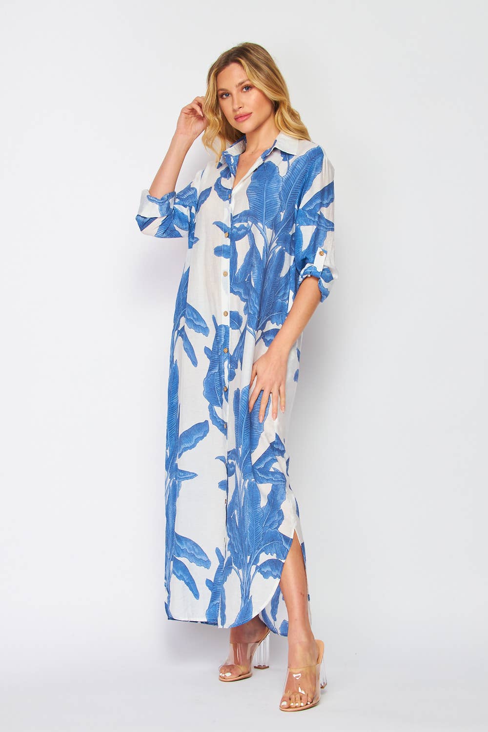 Bohemian Maxi Dress - Blue