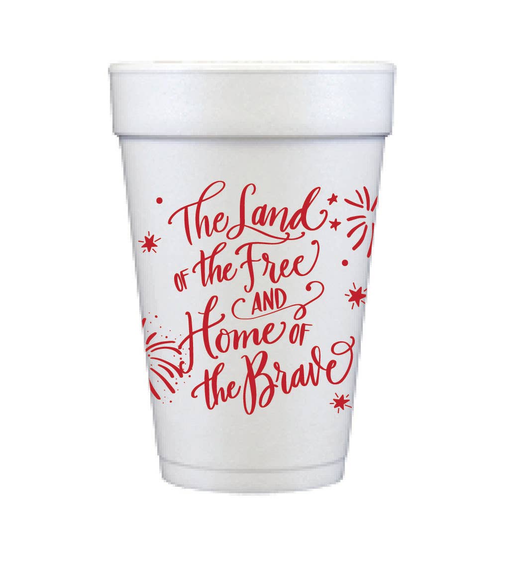 4th of July Foam Cups