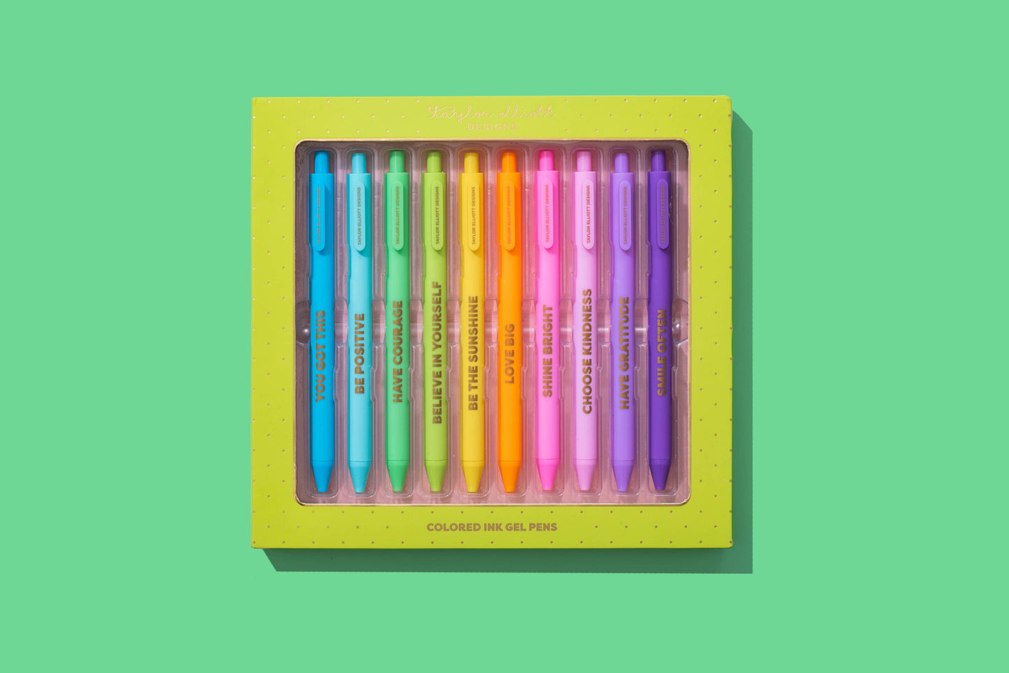Gel Pen Set - Motivational - 10 Piece Set