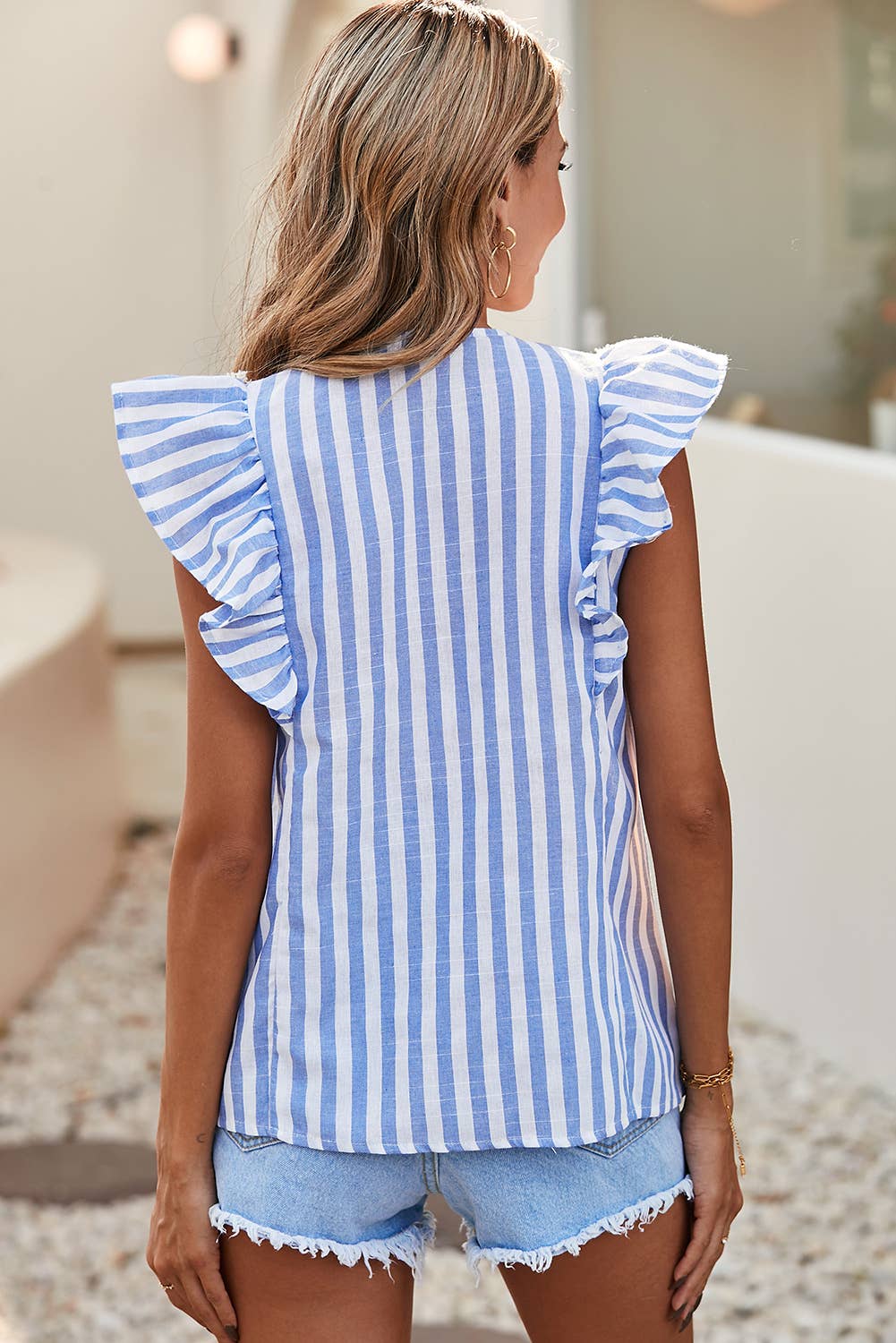 Embroidered Tassel Top