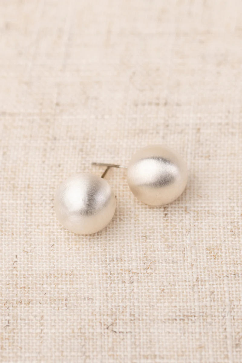 Grenada Large Earrings Brushed