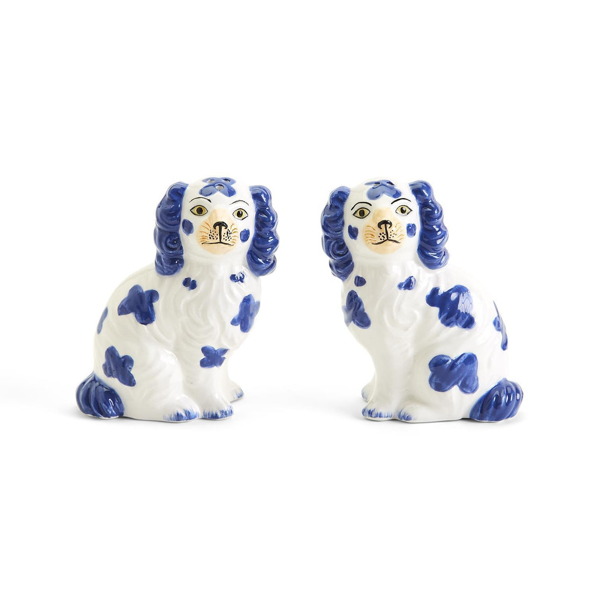 Pink Staffordshire Dog Salt and Pepper Shaker Set