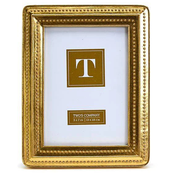 Gold Beaded Edge Photo Frame