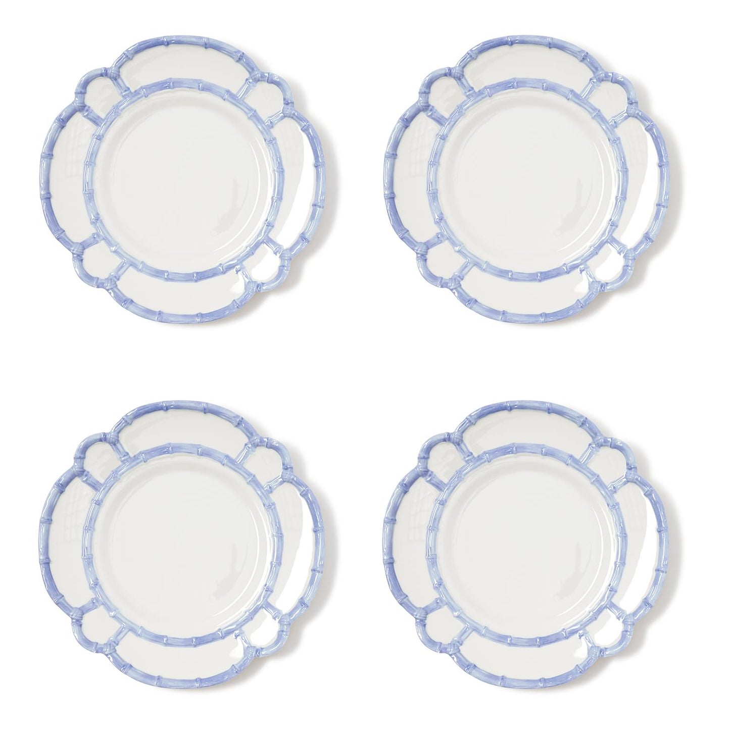 French Blue Bamboo Touch Dinner Plate