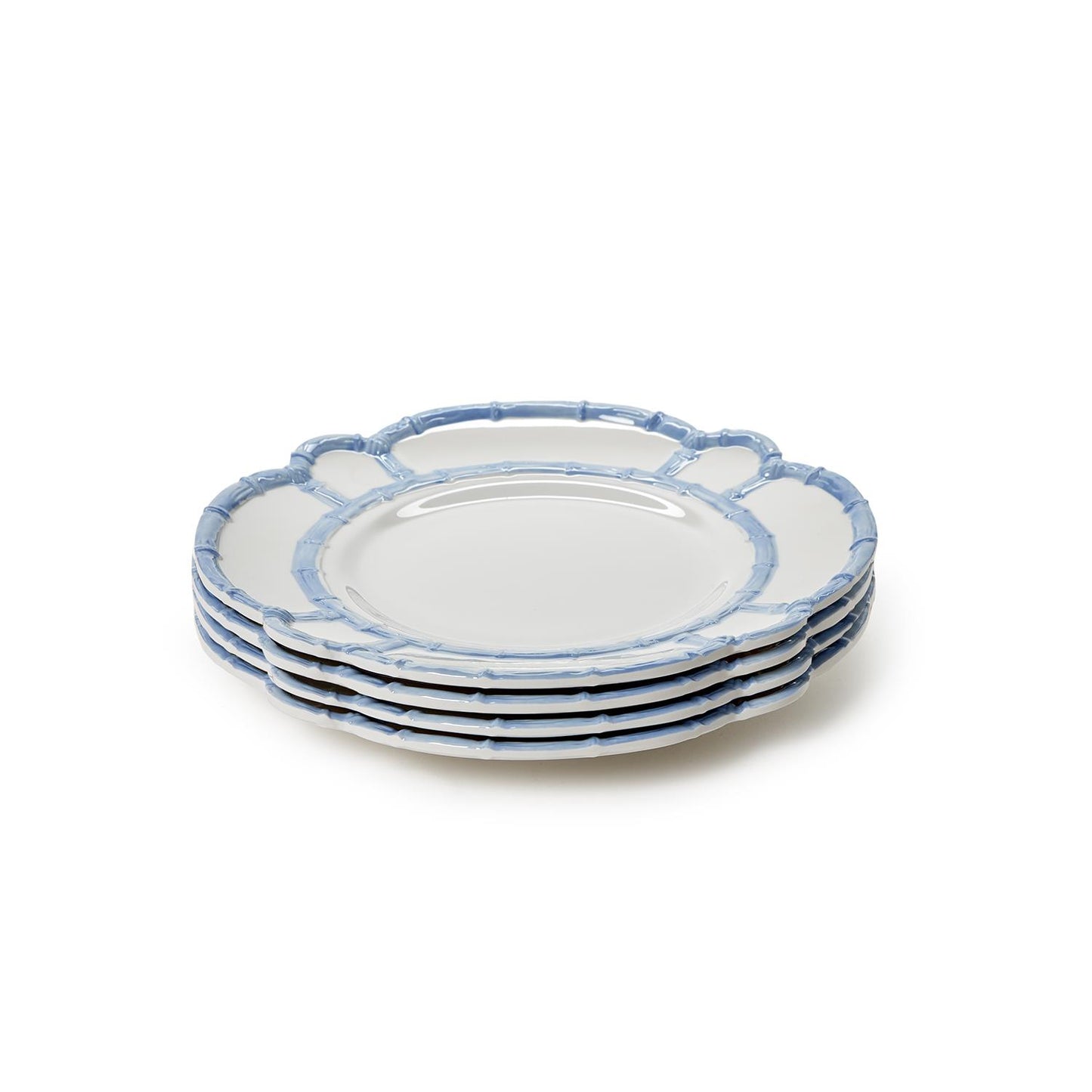 French Blue Bamboo Touch Dinner Plate