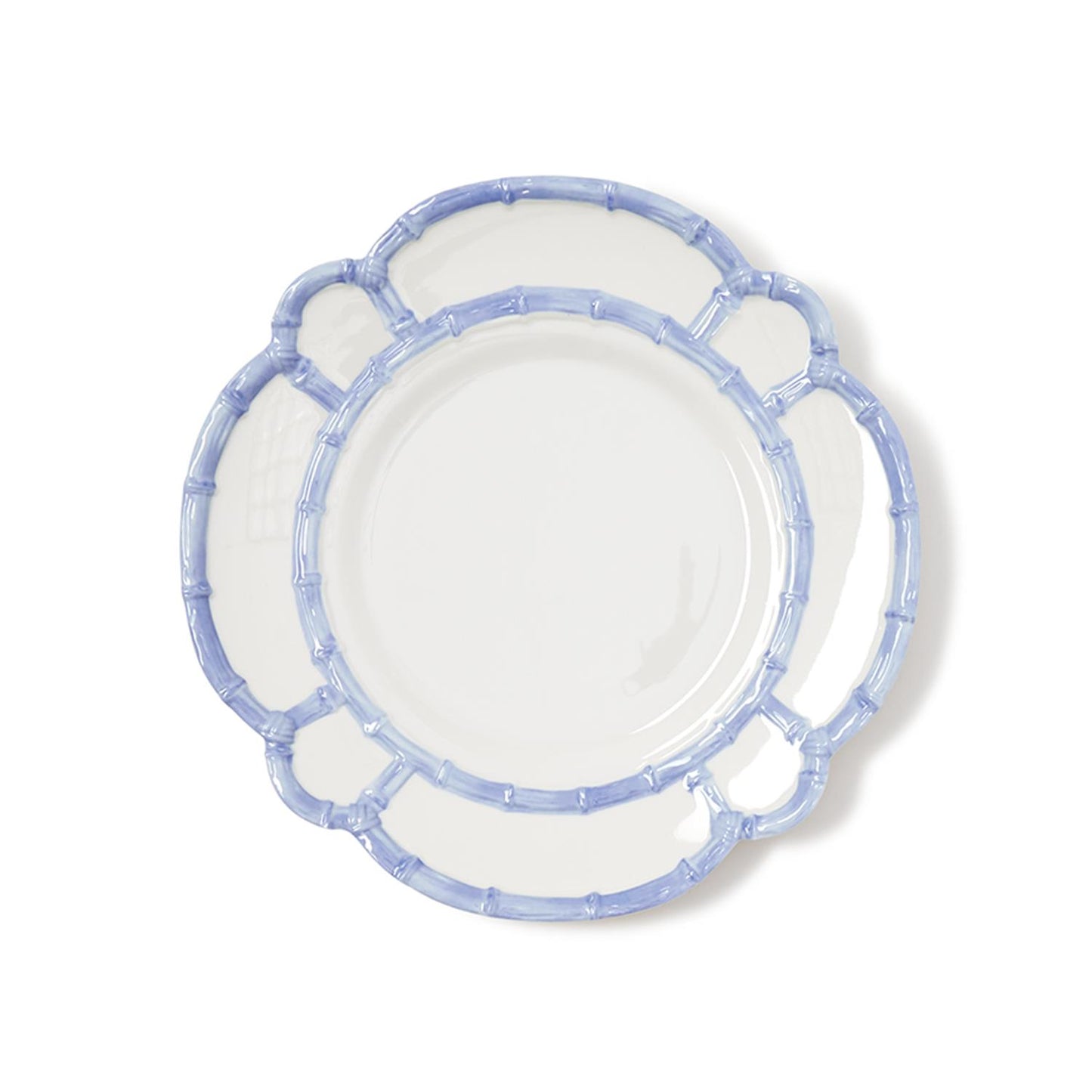 French Blue Bamboo Touch Dinner Plate