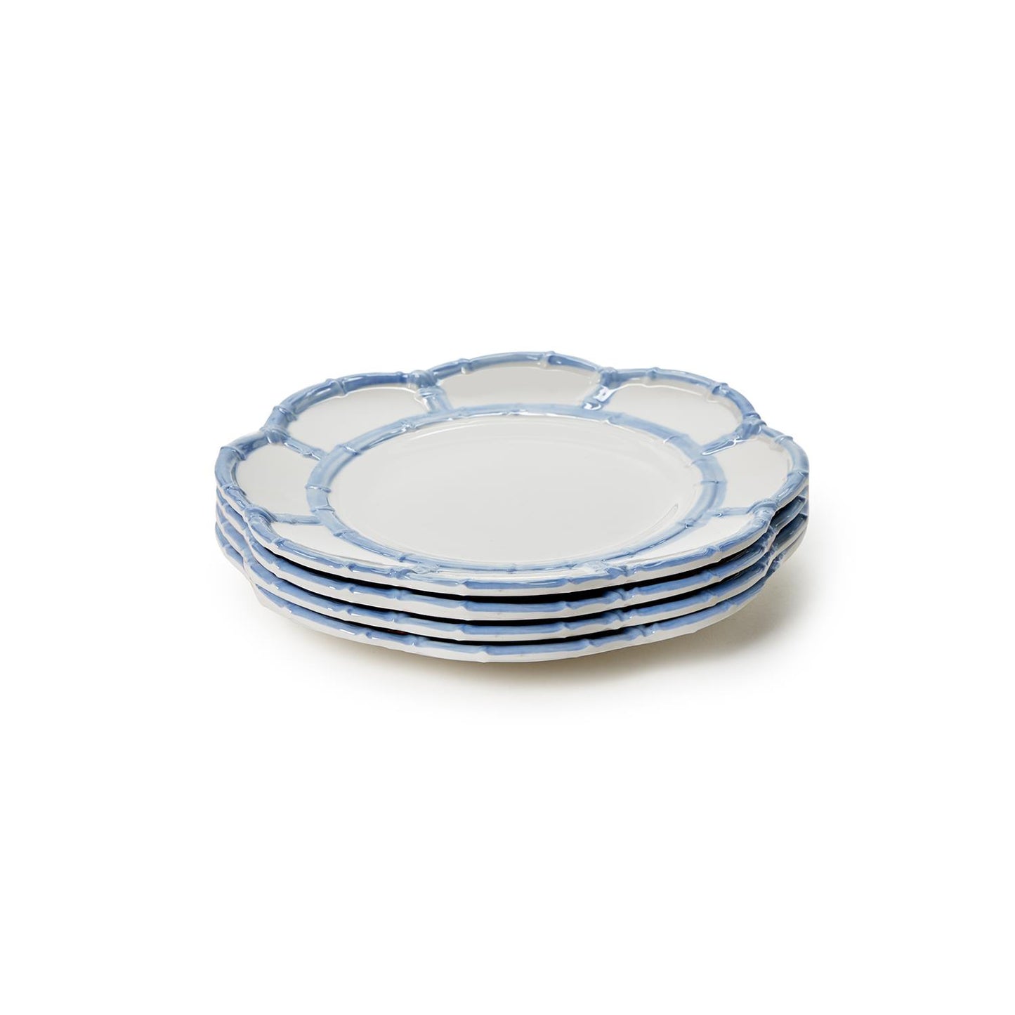 French Blue Bamboo Touch Salad / Dessert Plate