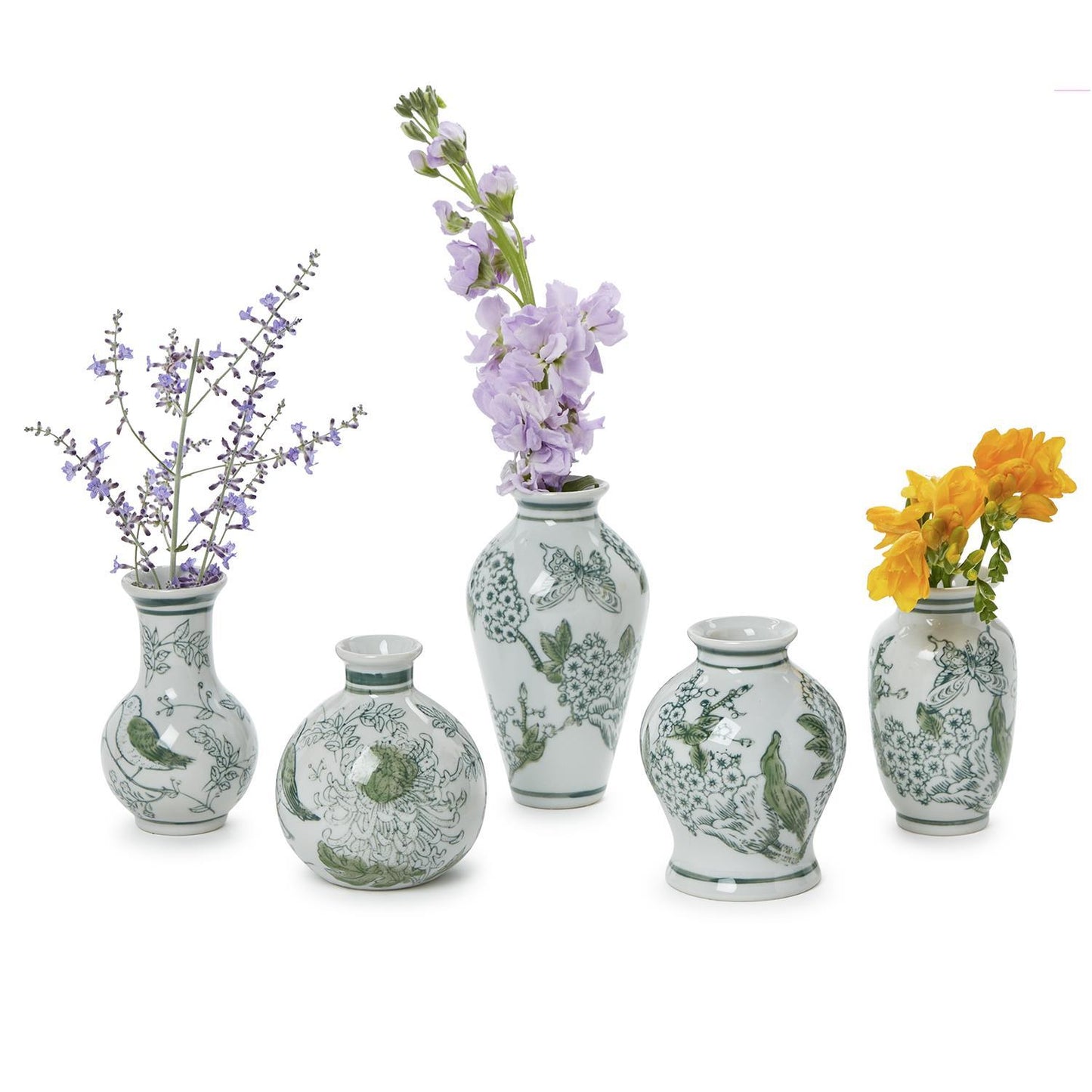 Green Lotus Vases