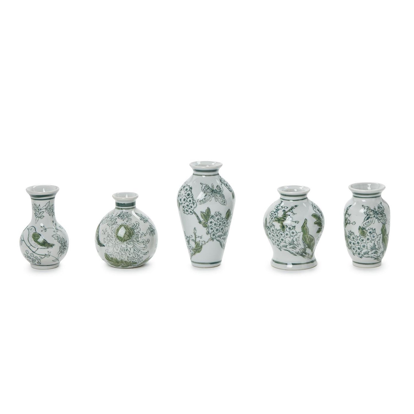 Green Lotus Vases