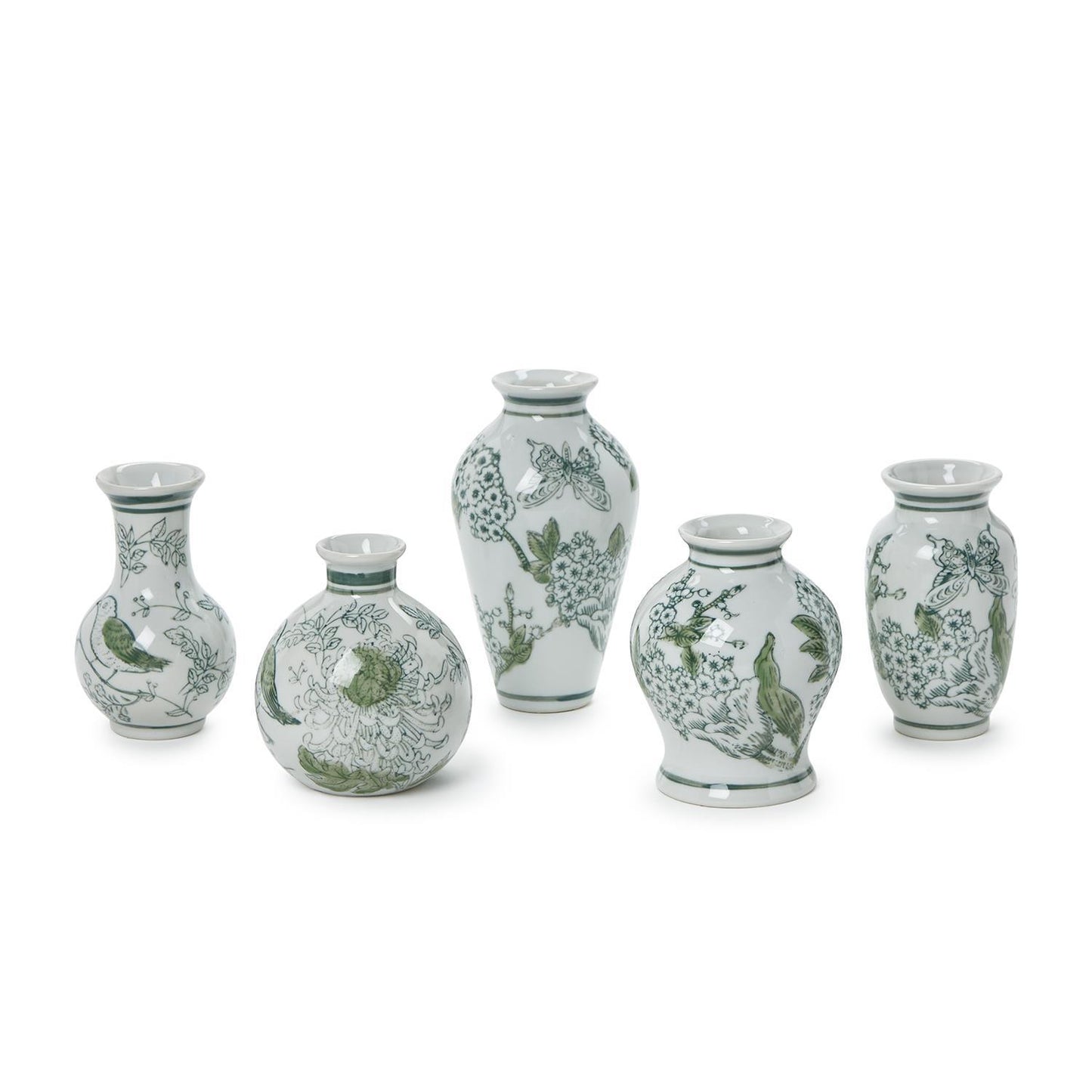 Green Lotus Vases