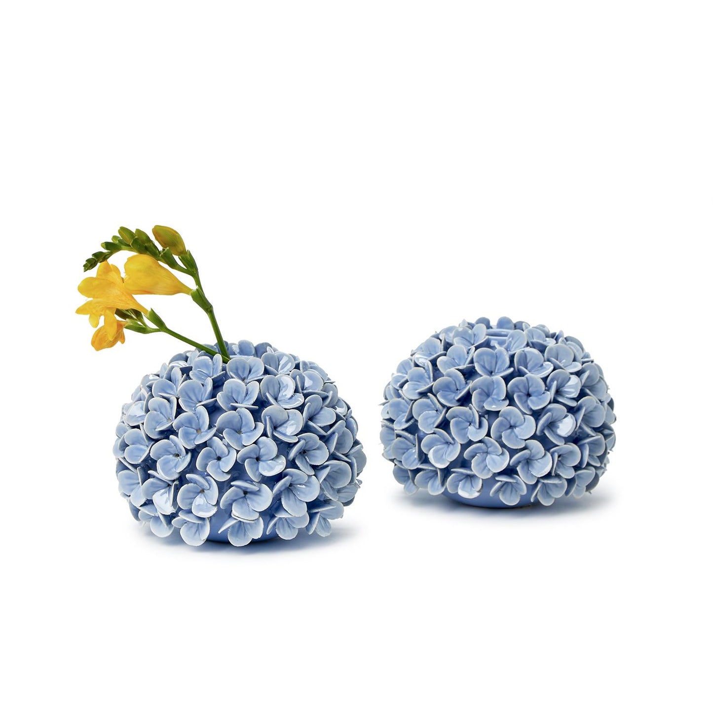 Hydrangea Flower Bud Vase / Taper Candle Holders