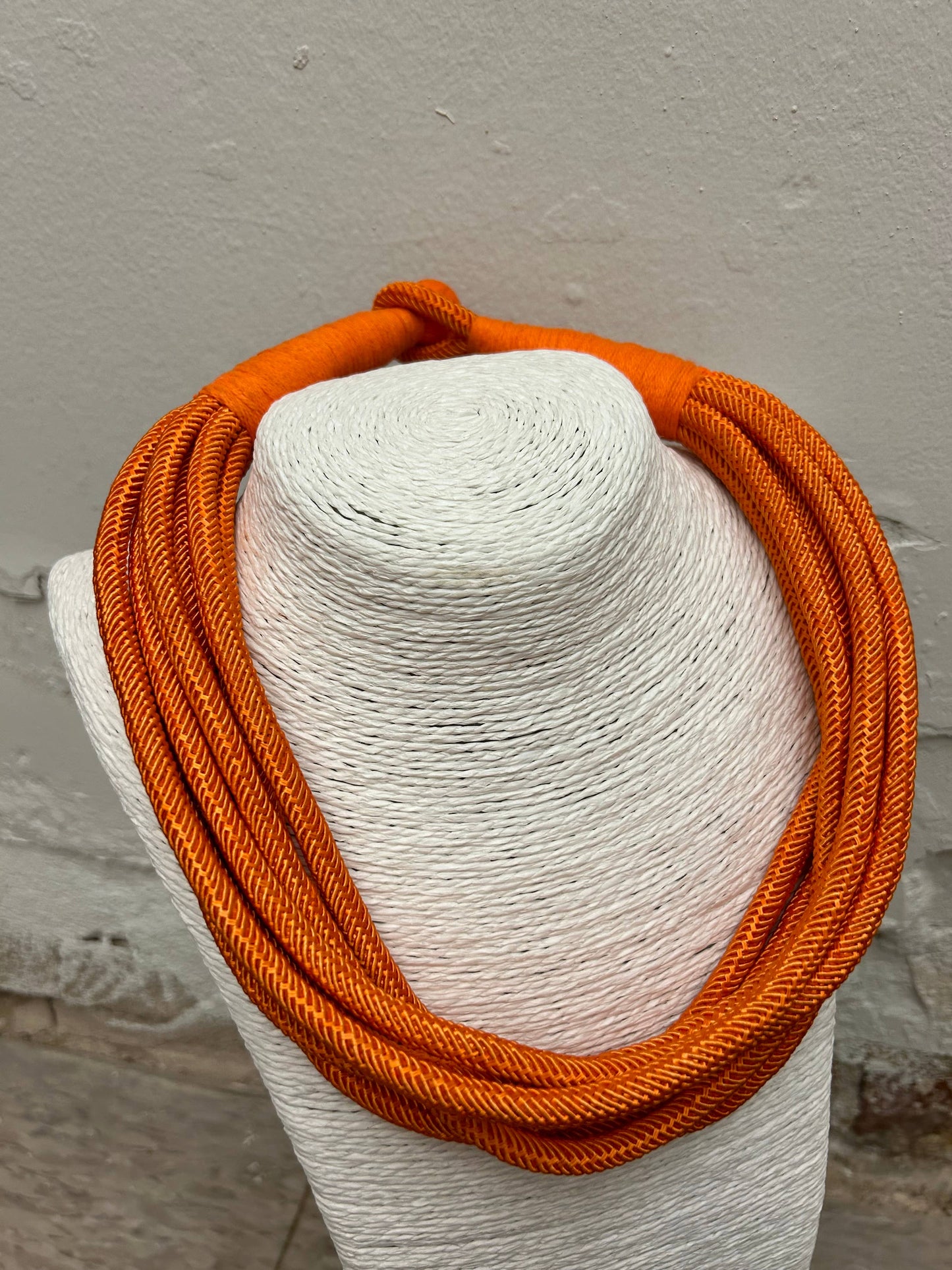 Rope Necklace in Orange