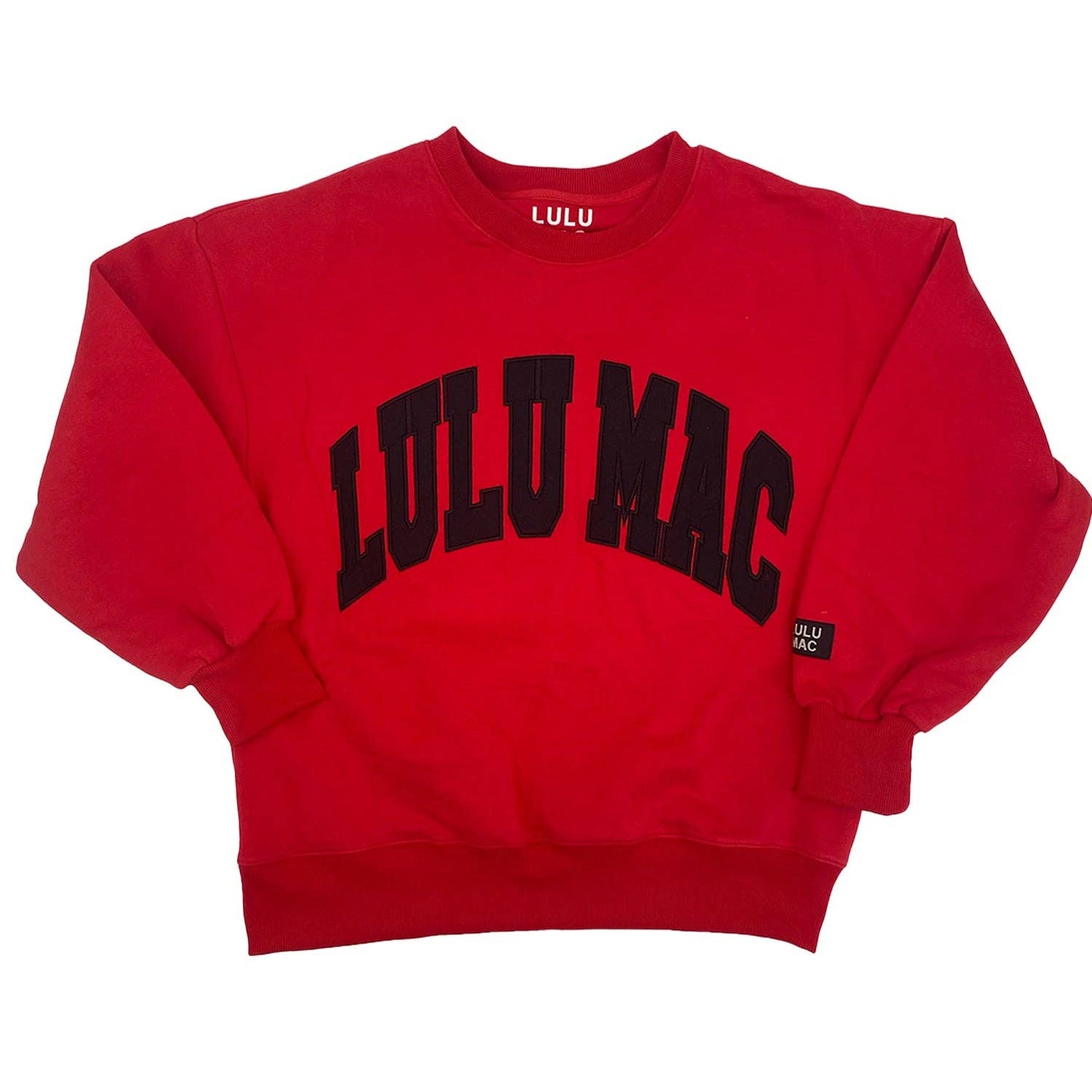 Lulu Mac Red and Black Sweatshirt