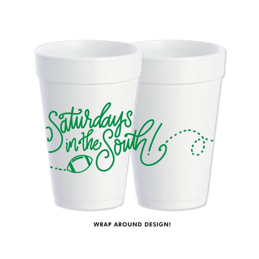 Saturdays in the South (6 colors) | Game Day Foam Cups