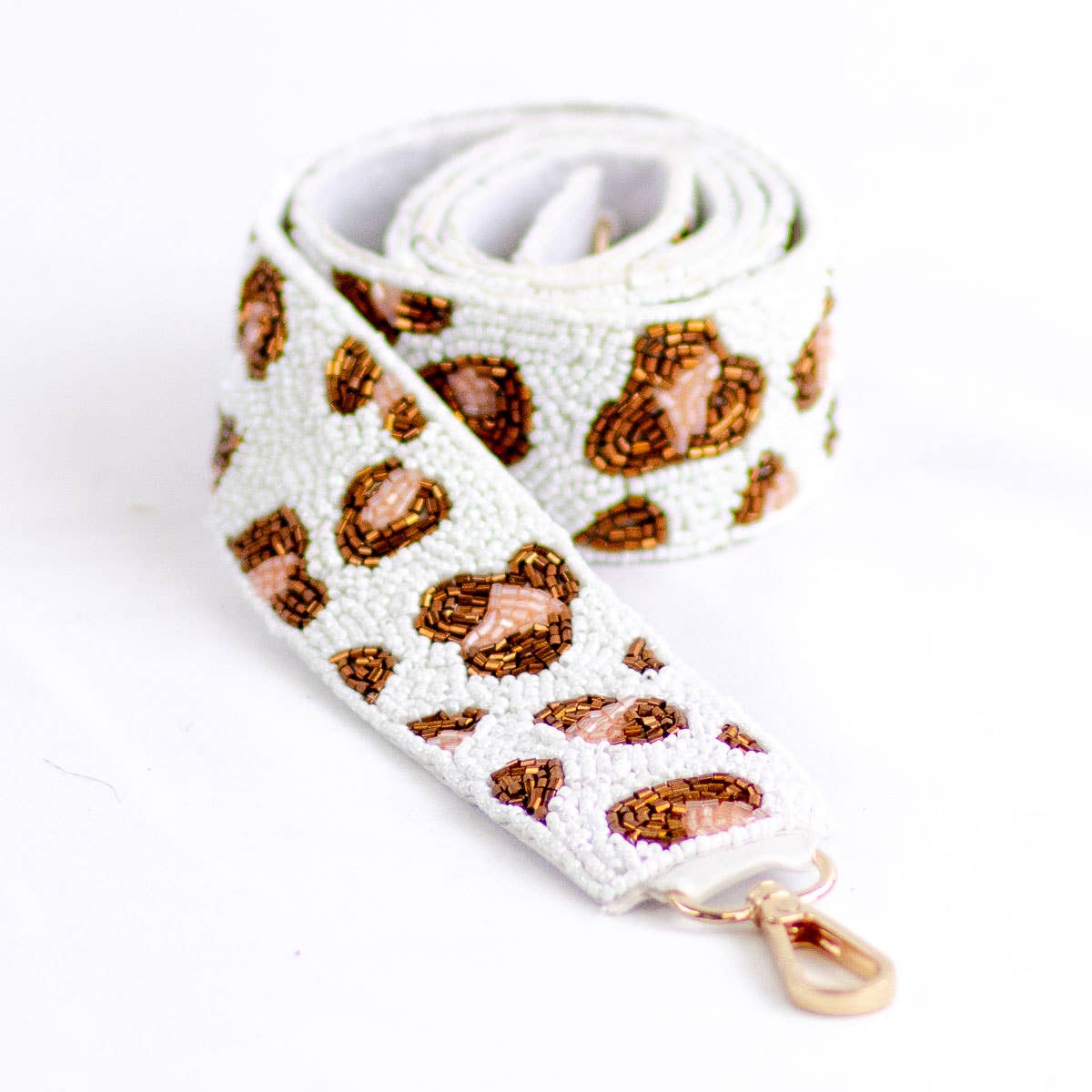 Leopard Beaded Purse Strap