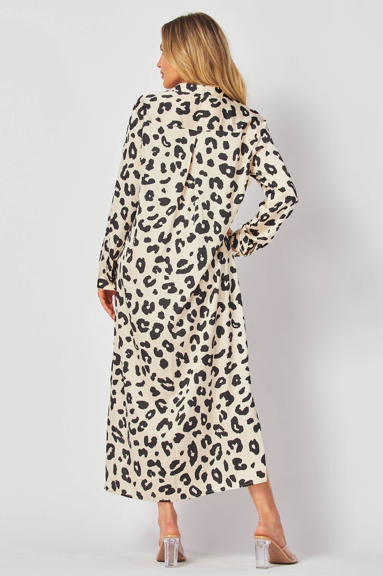 Leopard Button Down Maxi