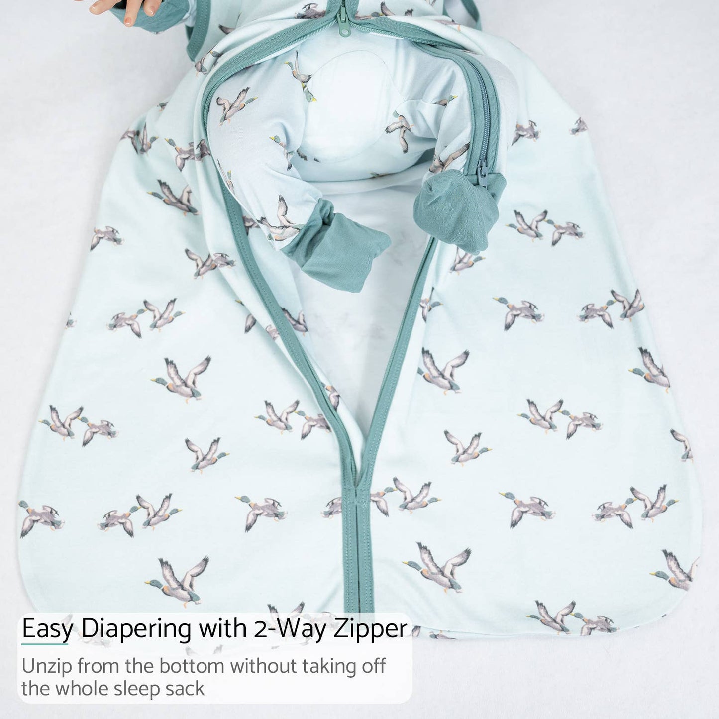 Quackin'Up Mallard Duck Sleep Sack, 100% Organic Cotton