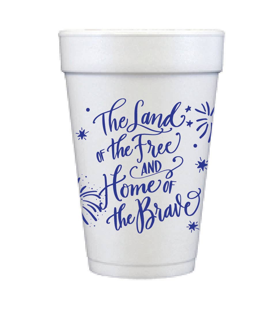 4th of July Foam Cups