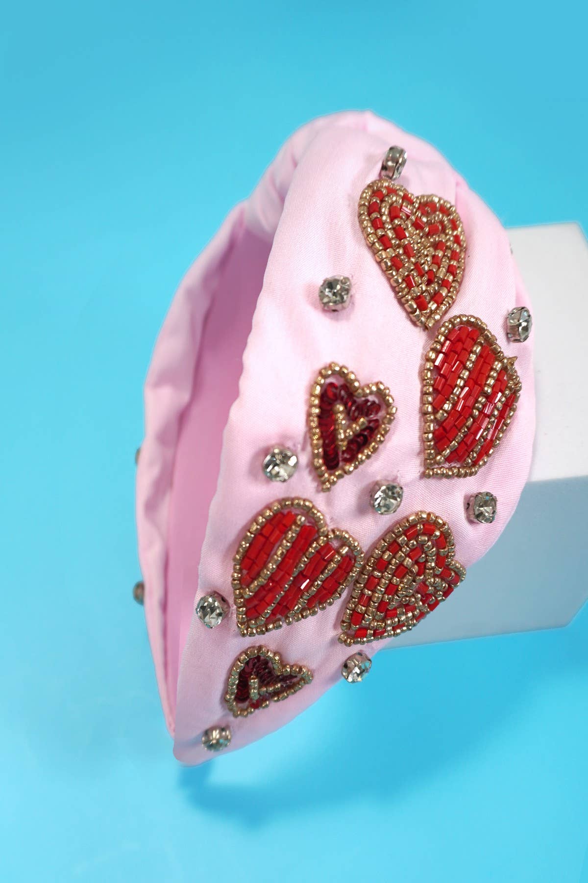Pink Beaded Headband