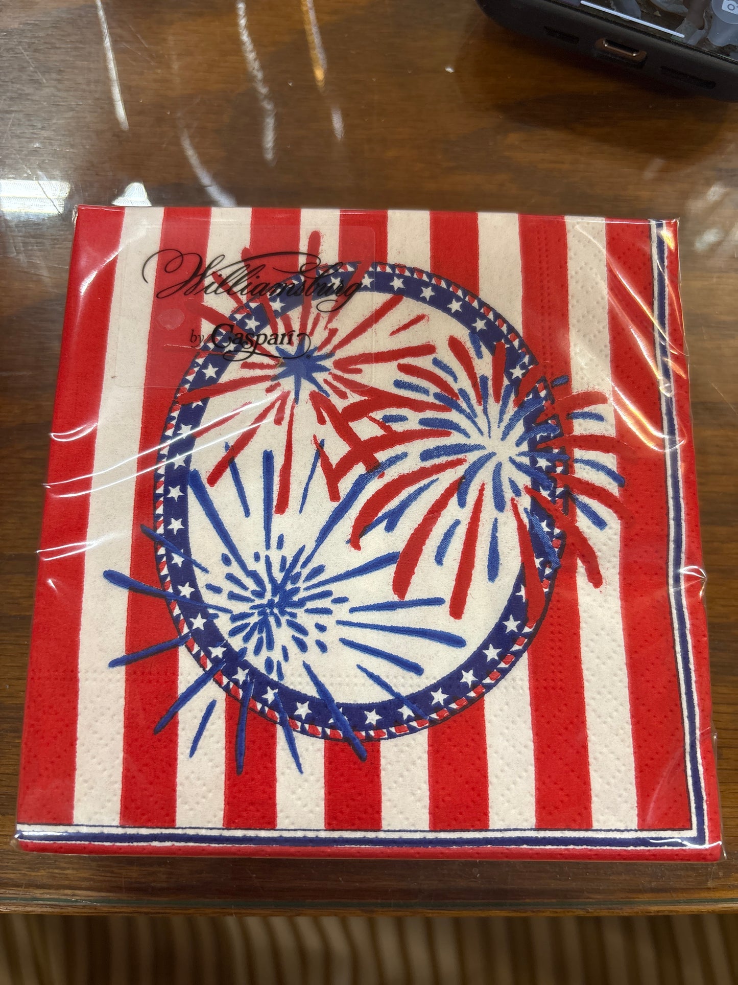 Stars,Stripes, and Sparks Napkin Cocktail