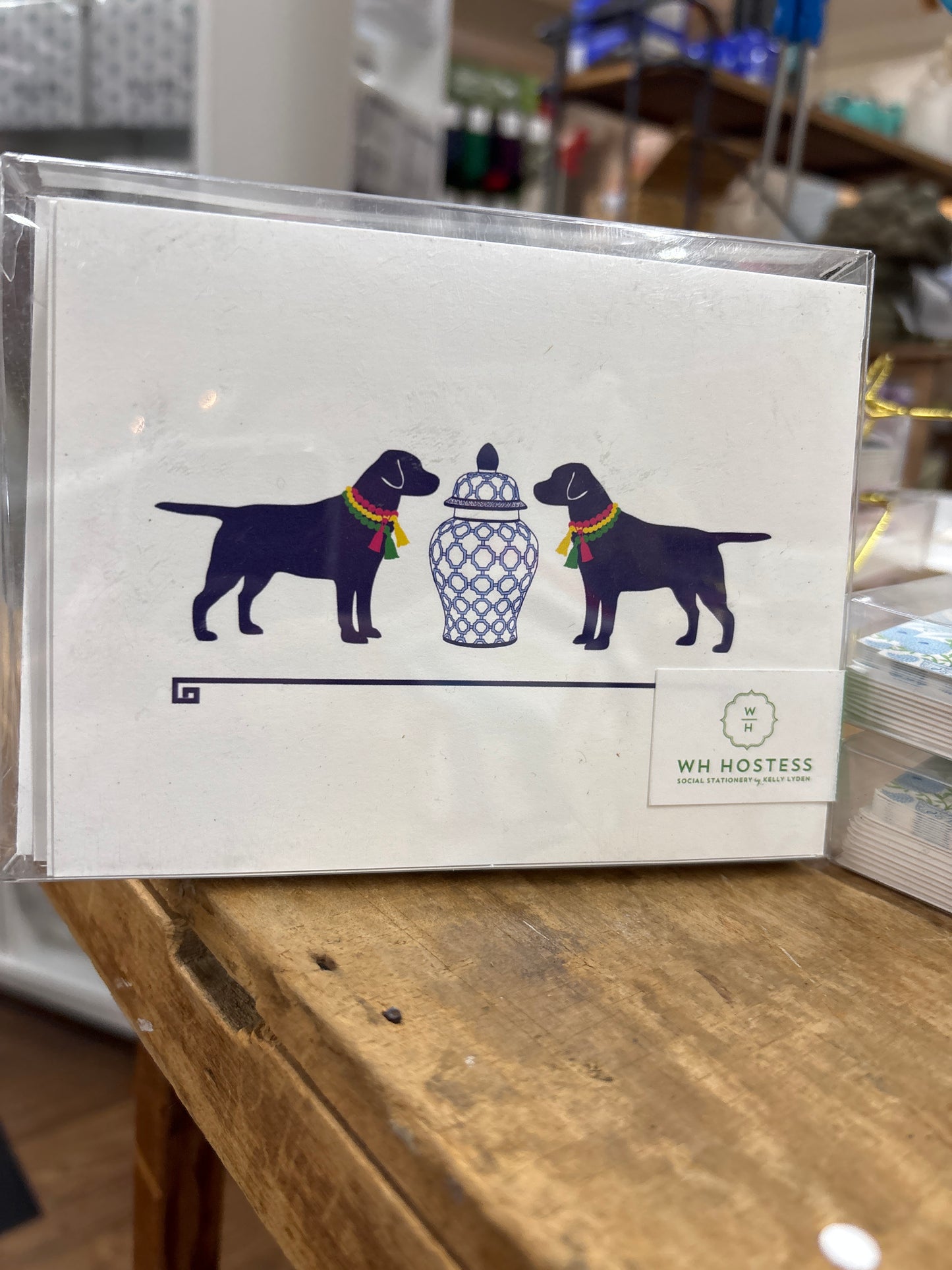 Ginger Jar Dog Folded Notecards