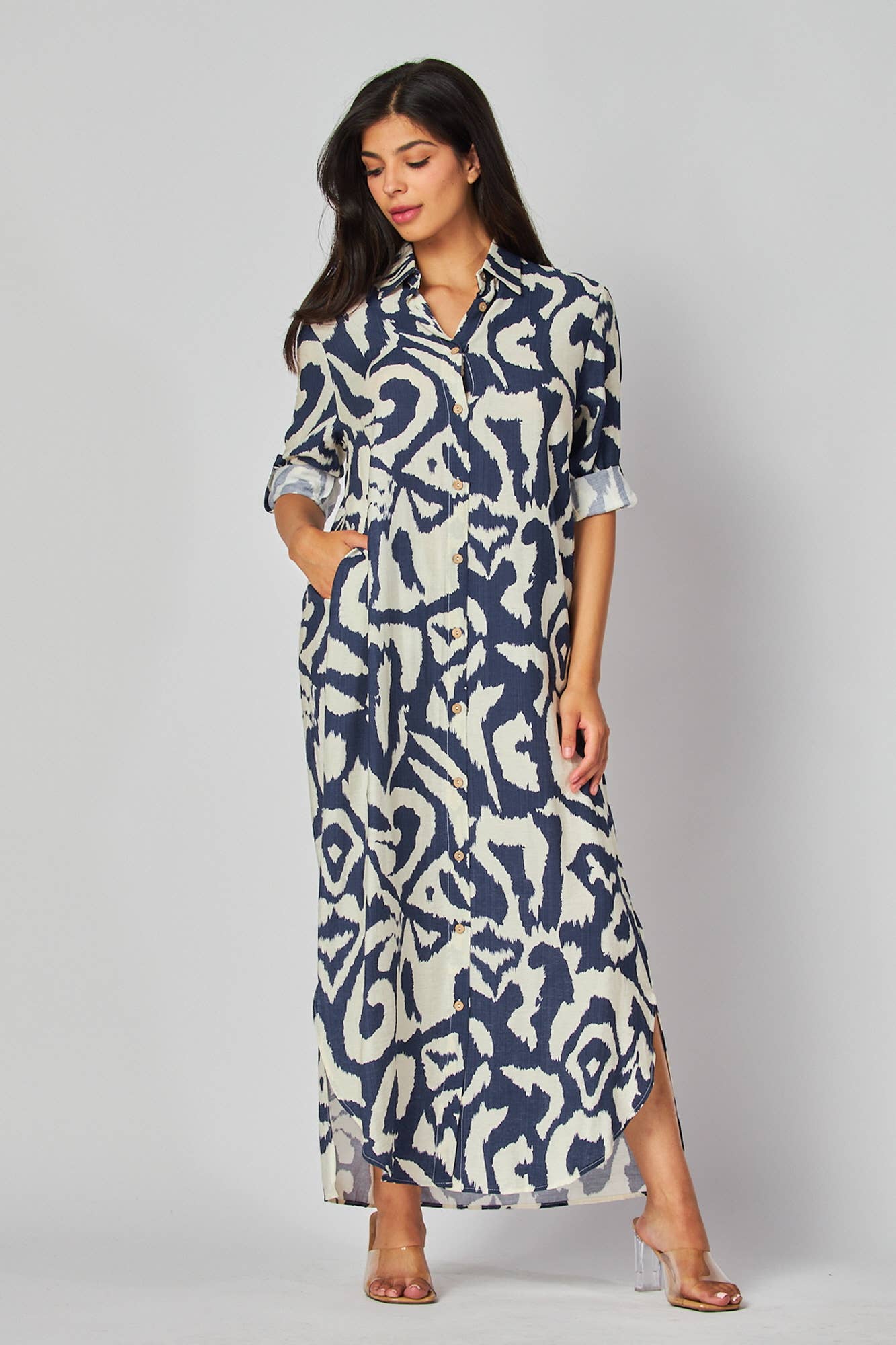 Navy Fall Maxi